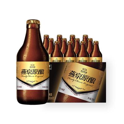 燕京啤酒经典小黑金300ml*12瓶