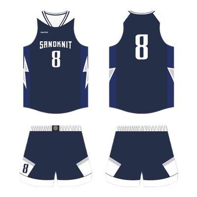 SandKnit美式复古四分短球衣篮球