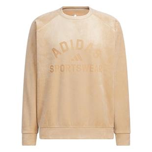 宽松舒适休闲加绒套头衫卫衣男装秋冬adidas阿迪达斯轻运动