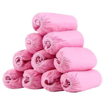 一次性无纺布鞋套室内家用防水塑料客人用无尘车间耐磨防滑脚套