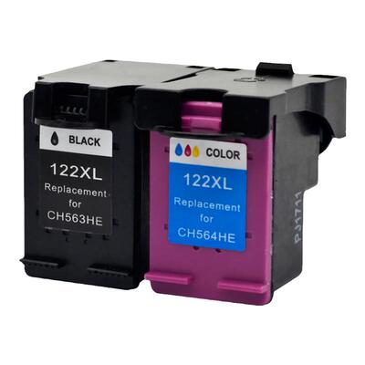 DAT适用HP惠普122XL黑色HP Deskjet1000 1050 2000 2050 2510 2540 3050 3510 3540彩色喷墨打印机油墨盒墨水