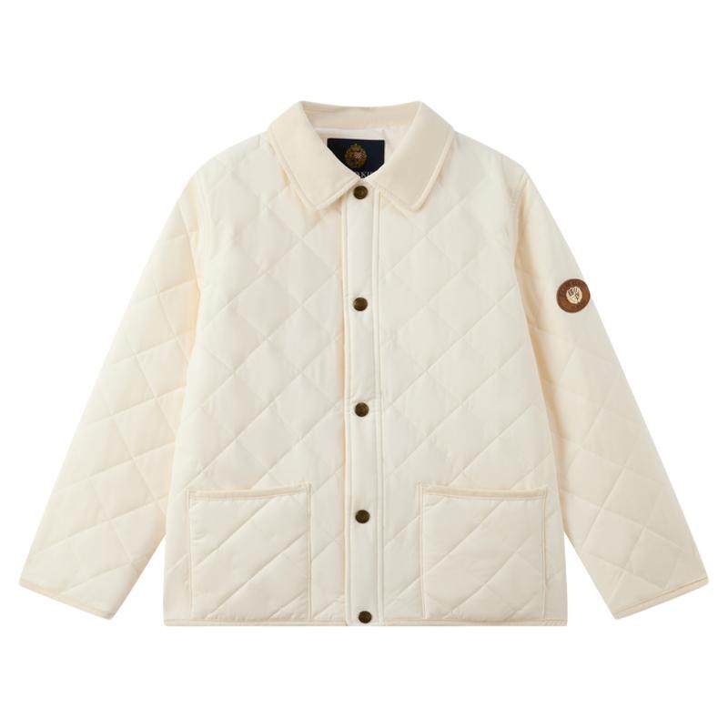 eland kids衣恋童装男童女童棉服秋冬复古休闲翻领夹棉保暖外套