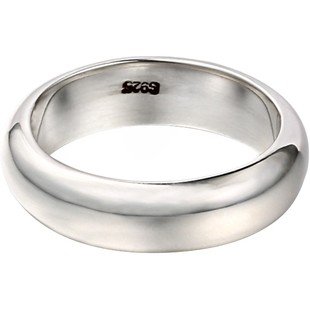 SUDROV素觉戒指设计感简约气质光面银戒指情侣对戒生日礼物送女友