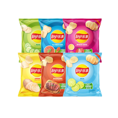 乐事18包超值装原切薯片多口味