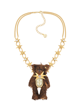 YVMIN尤目布料熊星星项链