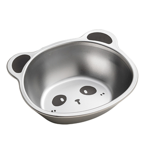 可爱儿童碗食品级不锈钢宝宝专用碗婴儿辅食小碗餐盘防摔吃饭碗