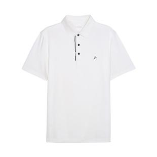 金利来夏季男士短袖polo衫冰丝亲肤透气高端商务带领T恤上衣男款