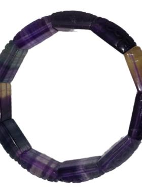 天然萤石回纹手镯女时尚雕刻