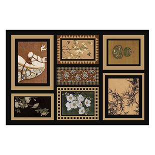 皮革入户门地垫美式复古防滑耐脏玄关脚垫蹭土进门大门口家用地毯