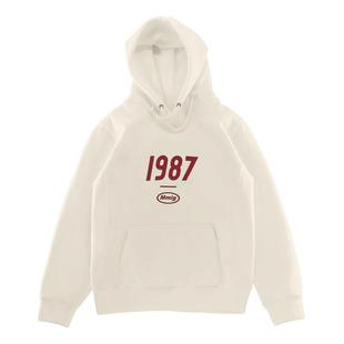 克莱因蓝卫衣男女1987连帽卫衣韩国金珉奎加绒美式连帽加厚外套