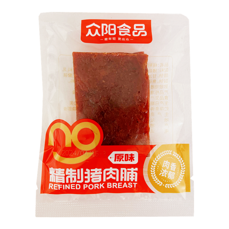 众阳食品精制猪肉脯肉香浓郁