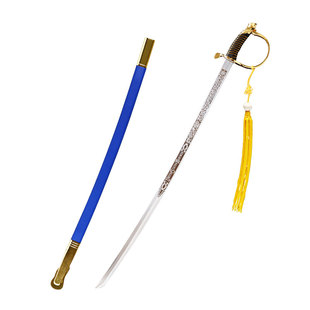 K夜刀神狗朗 淡岛世理cos武器1比1蛇腹剑 仪仗队指挥刀道具未开刃