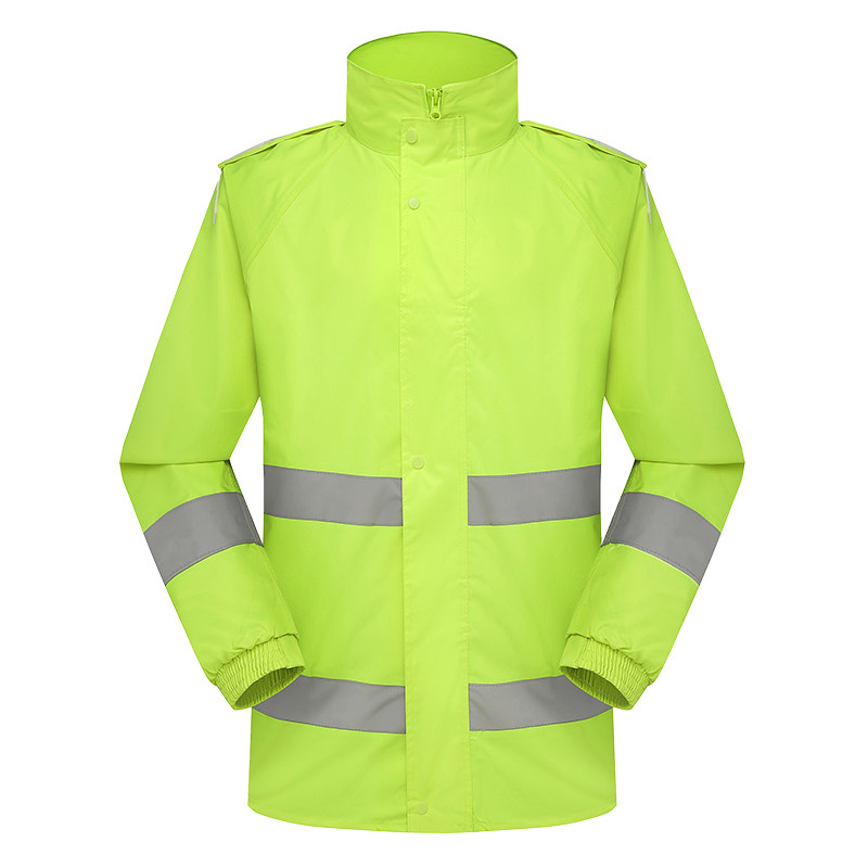 反光雨衣救援分体套装执勤安全服外卖骑行交通防水全身防护雨披舒