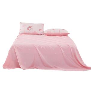 水星儿童纯棉床单单件印花床单100全棉床单宿舍单双人床单美乐蒂