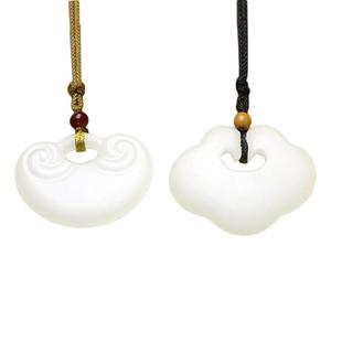 和合玉器和田玉羊脂玉豆荚挂件羊脂白玉福豆山料豆角玉石吊坠子