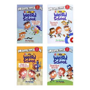 疯狂学校My Weird School ICR系列4册 level2校园故事美国中小学推荐课外阅读物章节桥梁书英语i can read 2阶分级读物