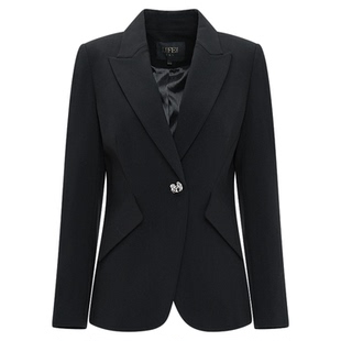 莱芙&middot;艾迪儿商场同款春新品轻职场通勤OL优雅洋气西装外套