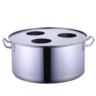 小笼包蒸锅商用不锈钢蒸炉三孔蒸包机蒸笼锅大蒸笼蒸包炉煤气汤锅