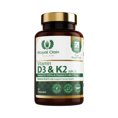 皇家橡树维生素D3+K2胶囊