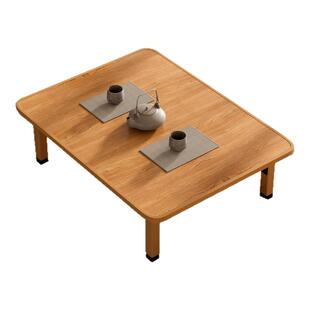 中式复古可折叠桌子家用飘窗桌榻榻米小茶几免安装便携式炕几矮桌