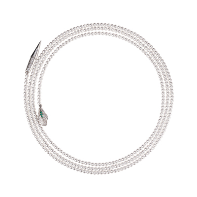 西大班澳白珍珠澳母贝蛇型项链