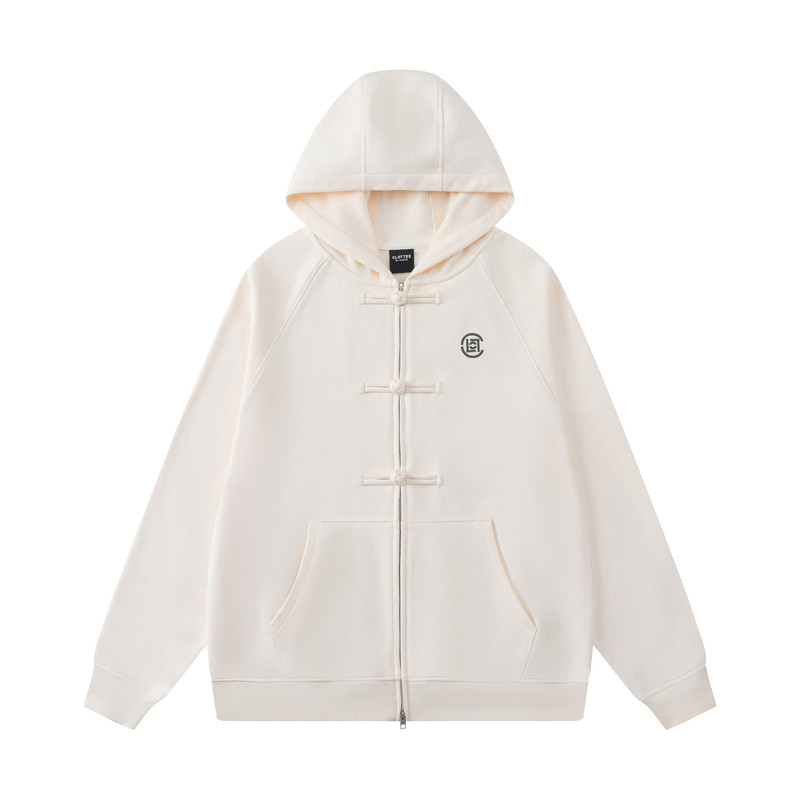 CLOTTEE by CLOT中式盘扣开衫卫衣男女秋季国潮宽松情侣款外套W