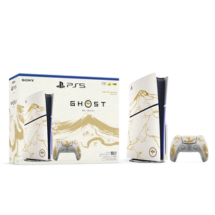 索尼PS5羊蹄山之魂游戏机slim轻薄光驱版限定版PlayStation5日版家用原装手柄超高清8K蓝光主机游戏套装