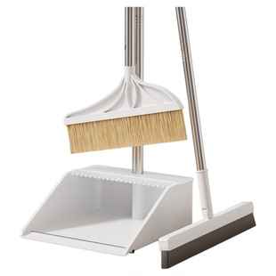 利临猪鬃毛扫把套装簸箕组合家用木地板软毛扫帚鬃毛扫地笤帚捎把