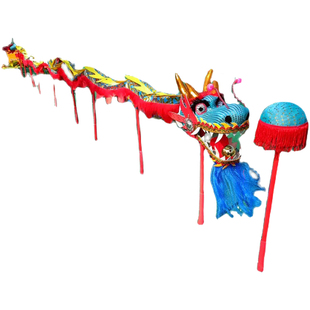 舞龙道具儿童专用新款中国龙传统全套龙头小学生舞蹈表演长龙龙身