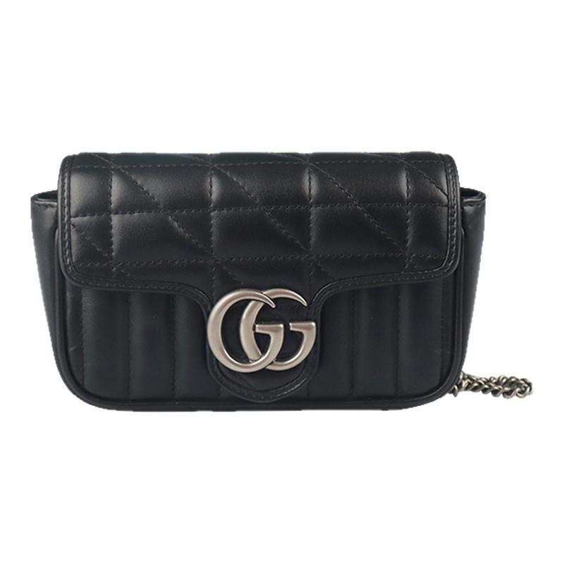 【自营】中古「9.0新」GUCCI(古驰)GG MARMONT牛皮超迷你斜挎包