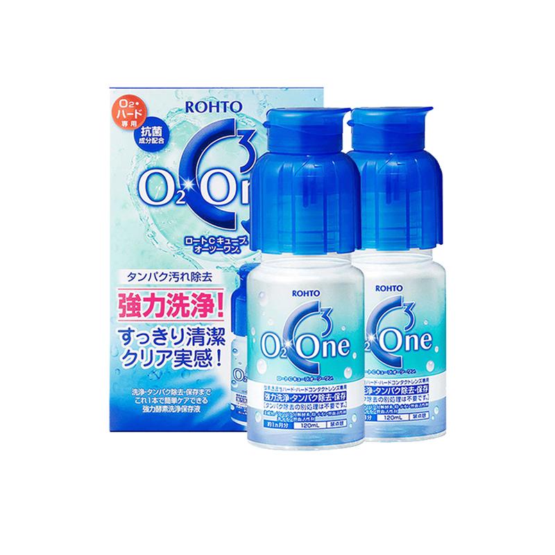 【自营】日本ROHTO乐敦硬镜RGP隐形眼镜ok镜专用护理液120ml*2瓶