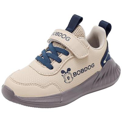 巴布豆童鞋男童鞋子2025新款冬季跑步鞋大童加绒二棉鞋儿童运动鞋