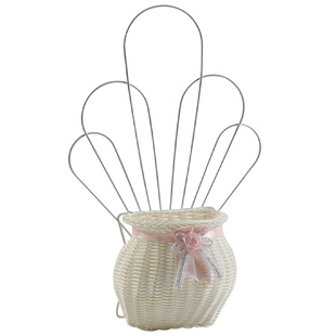 【特价清仓】 仿藤编水果篮插花篮收纳筐 居家生活用品