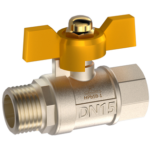 潜水艇燃气球阀4分三通活接高压天然气专用内外丝宝塔带开关阀门