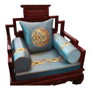 红木沙发坐垫带靠背中国风四季可拆洗防滑飘窗垫中式实木沙发垫套