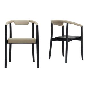 北美黑胡桃木餐椅圈椅真皮橡木黑胡桃木Banlan班兰家具现代简约