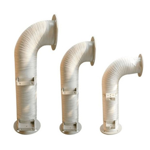 干燥机热风管铝弯管不锈钢烘料桶拌料机25KG50KG100KG200KG散热管