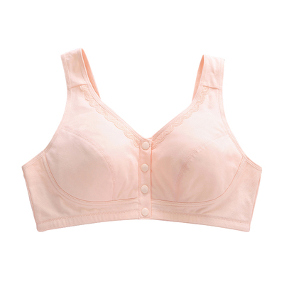 高弹不勒便捷前扣中老年文胸内衣