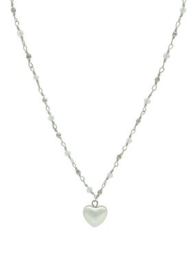 bm项链授权店女白贝爱心