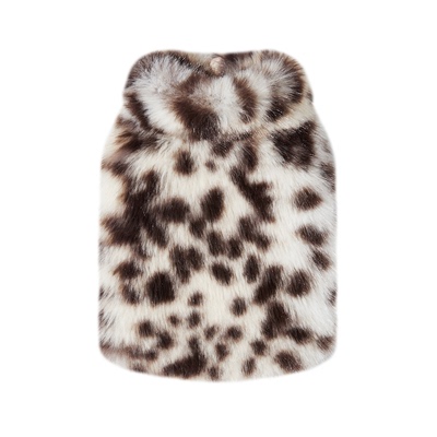 狗狗秋冬豹纹皮草外套