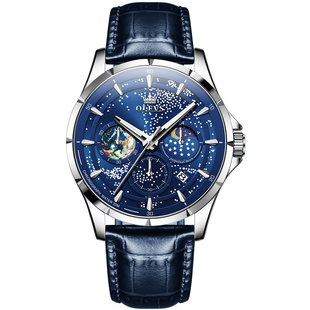 星空男士手表男款学生正品牌机械表梵高潮流夜光电子石英名表十大