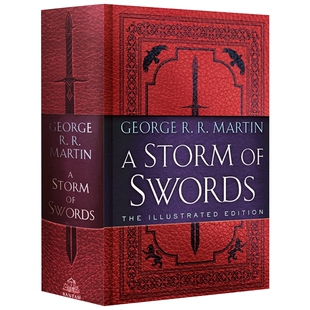 英文原版 精装小说 Storm Of Swords  A Illustr 冰雨的风暴 冰与火之歌系列 英文版