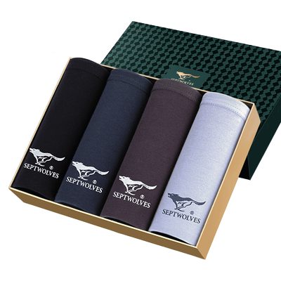 七匹狼全棉大码宽松春秋平角裤