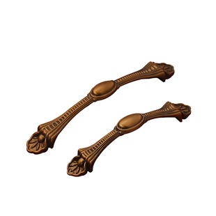 咖啡古铜拉手 橱柜衣柜柜门抽屉把手 欧式复古柜门拉手五金北