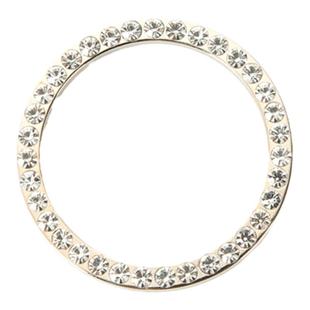 汽车一键启动装饰贴时尚创意车内改装点火开关镶钻装饰圈女士高档