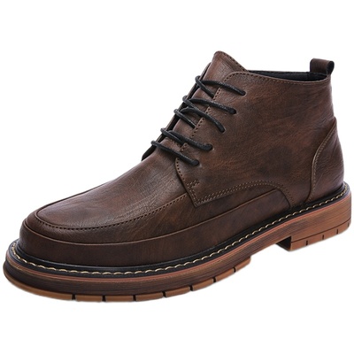 新款内增高皮鞋男10cm8cm6cm真皮