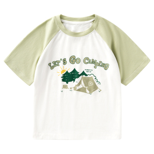 欧孕儿童短袖t恤夏季女童2026新款宝宝婴儿男童纯棉a类半袖上衣