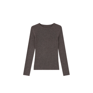 MANNALA丨“顺柔衫”基础色系德国BiellaYarn无缝针织打底衫Q4799