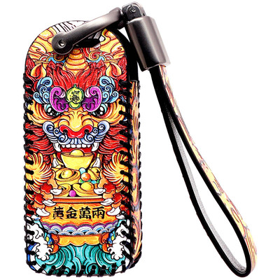 新款三菱欧蓝德国潮牛皮钥匙包