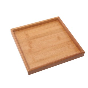 搭配竹托盘 创意竹木正方形茶盘茶具托 烧烤盘蔬菜托木质卤菜盘子